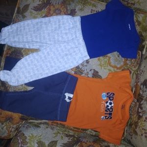 3 newborn short sleeve pants out fits